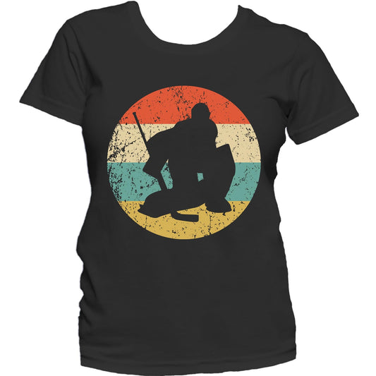 Hockey Shirt - Vintage Retro Hockey Goalie Women's T-Shirt