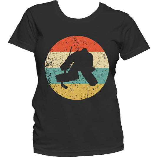 Hockey Shirt - Vintage Retro Hockey Goalie Women's T-Shirt