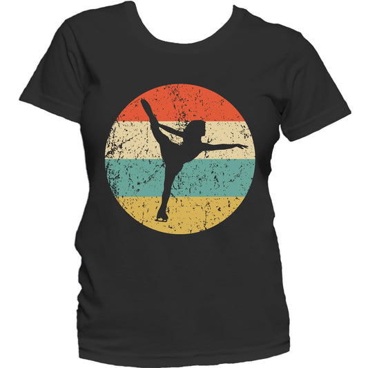Figure Skating Shirt - Vintage Retro Figure Skater Women's T-Shirt