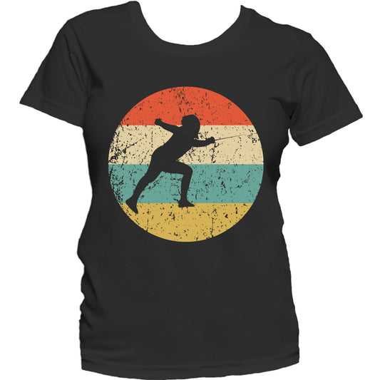 Fencing Shirt - Vintage Retro Fencer Women's T-Shirt