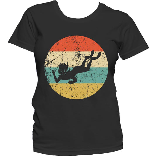 Snorkeling Shirt - Vintage Retro Snorkeler Women's T-Shirt