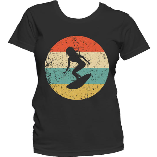 Surfing Shirt - Vintage Retro Surfer Women's T-Shirt