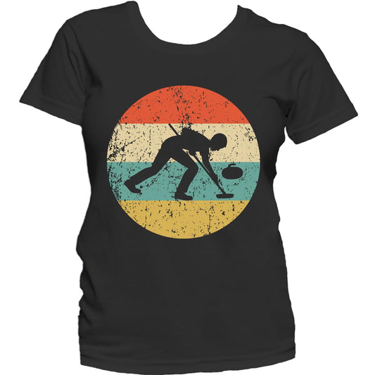 Curling Shirt - Vintage Retro Curler Women's T-Shirt