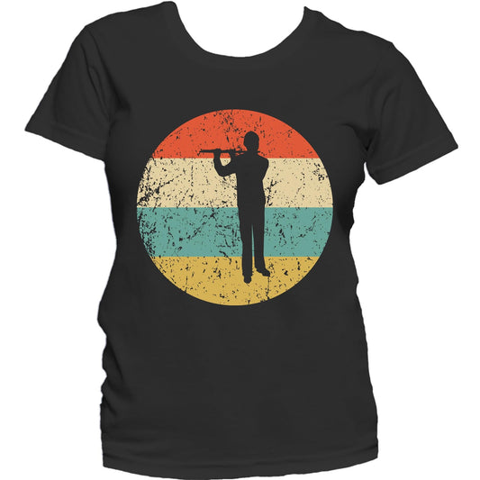 Flute Shirt - Vintage Retro Music Women's T-Shirt