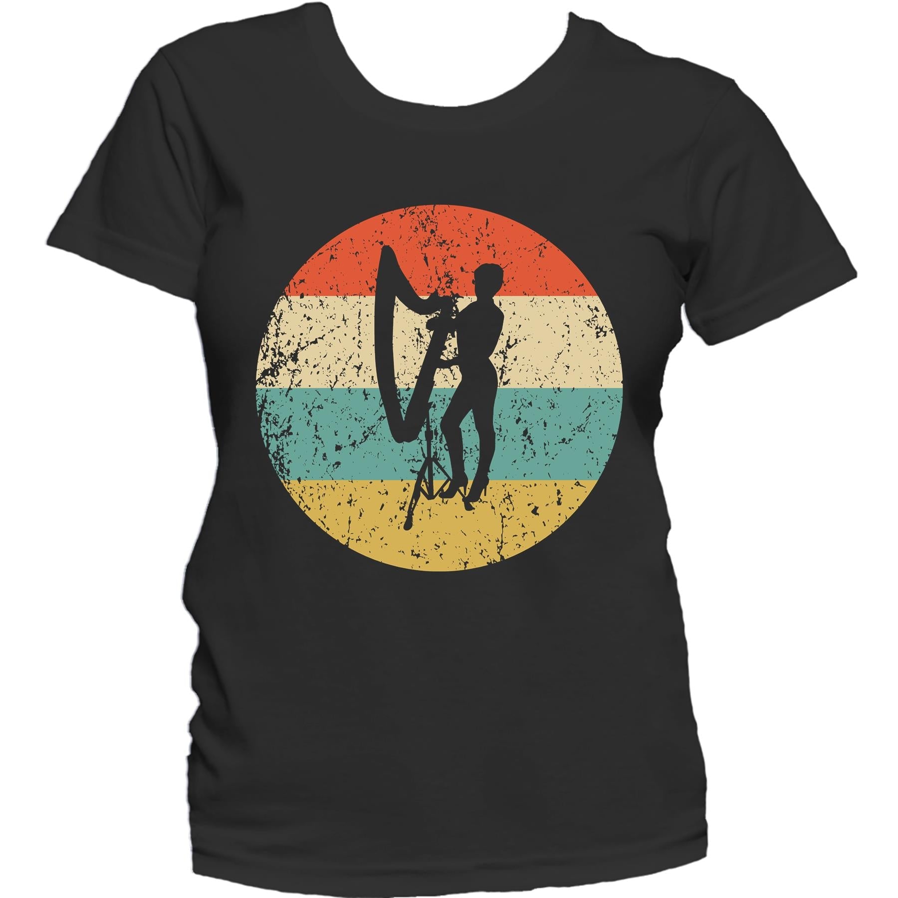 Harp Shirt - Vintage Retro Music Women's T-Shirt