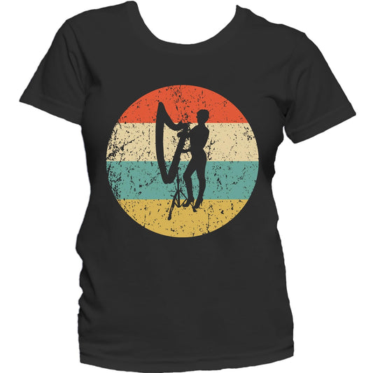 Harp Shirt - Vintage Retro Music Women's T-Shirt