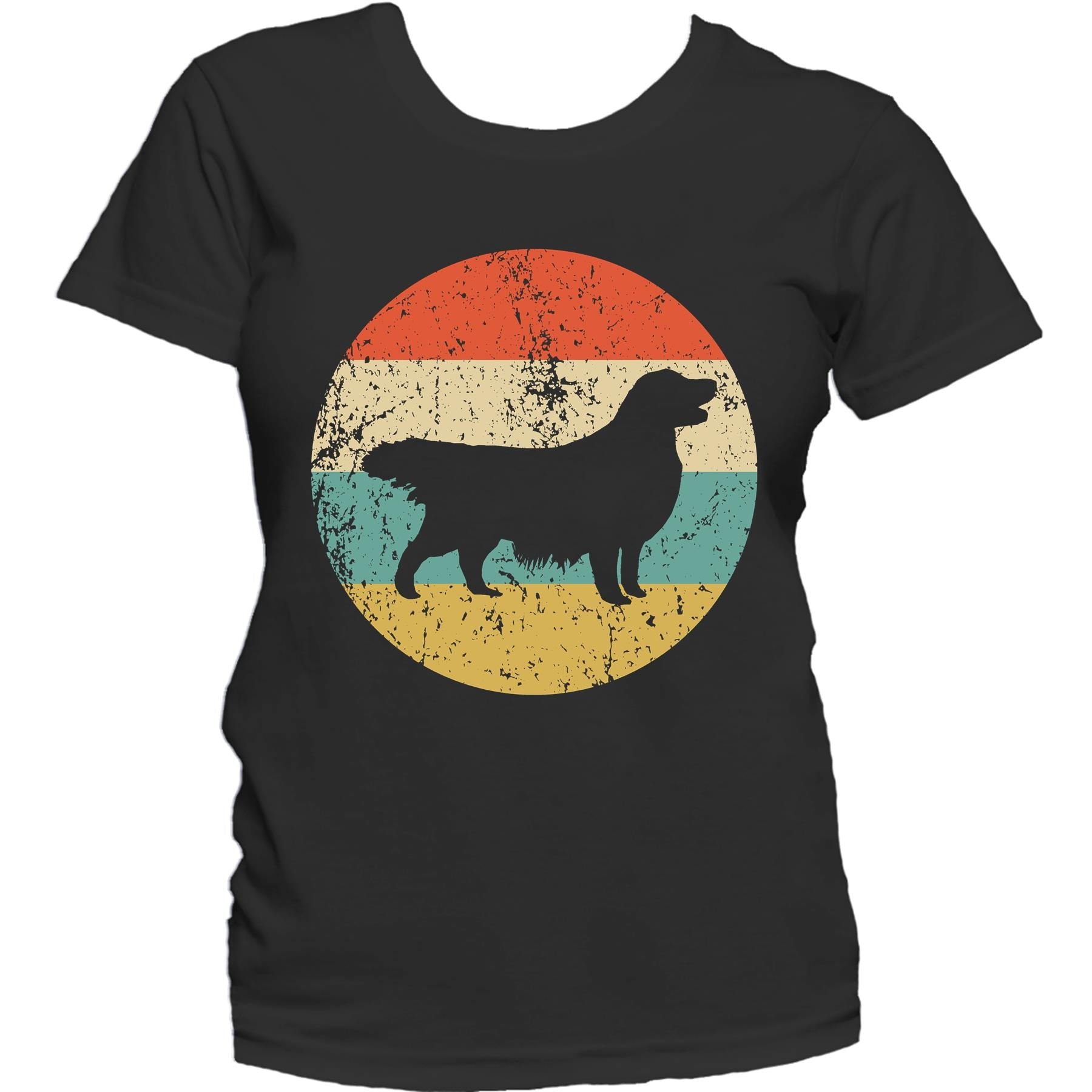 Golden Retriever Shirt - Retro Golden Retriever Dog Women's T-Shirt