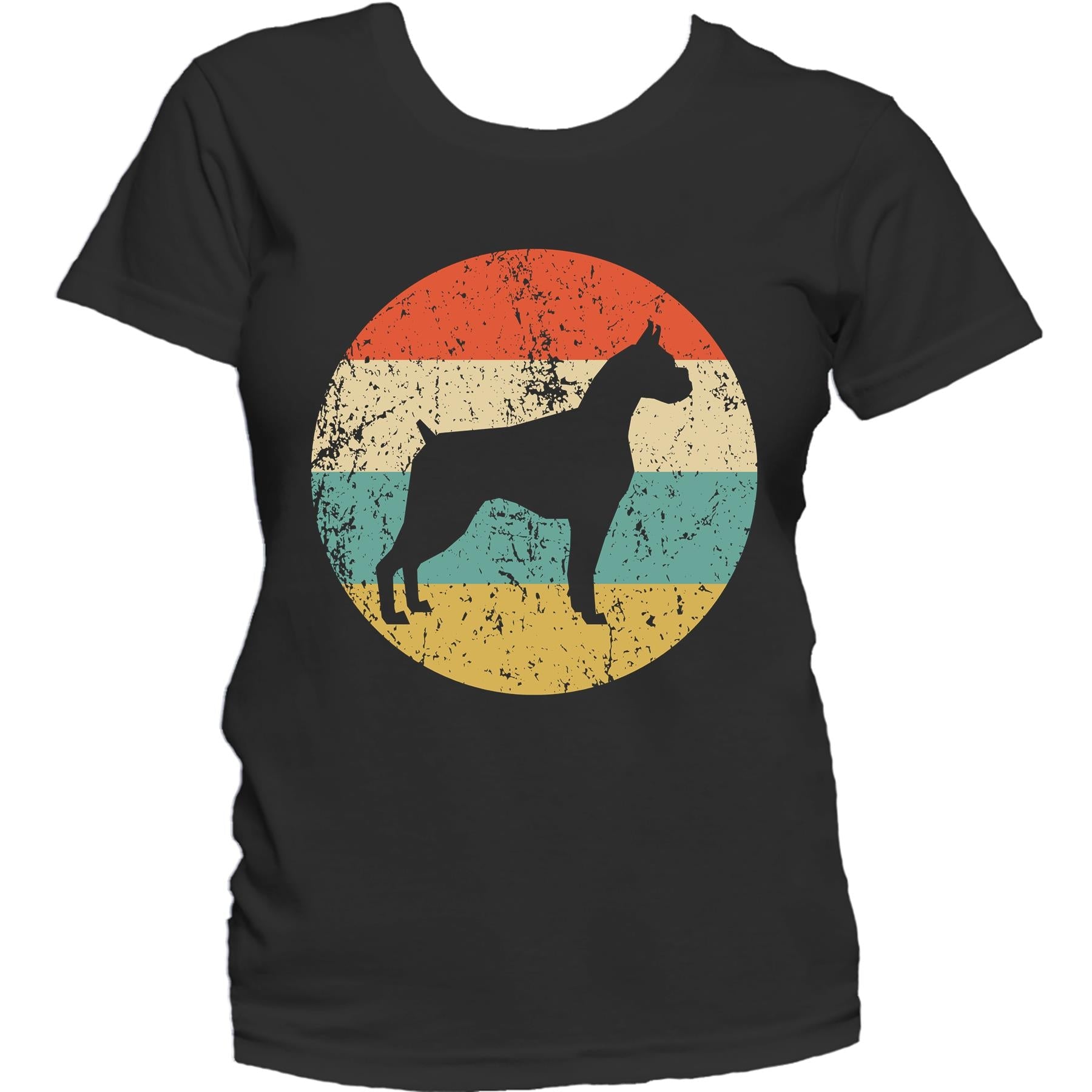 Boxer Shirt - Vintage Retro Boxer Dog Women's T-Shirt