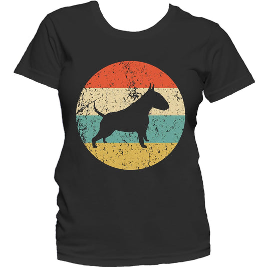 Bull Terrier Shirt - Vintage Retro Bull Terrier Dog Women's T-Shirt