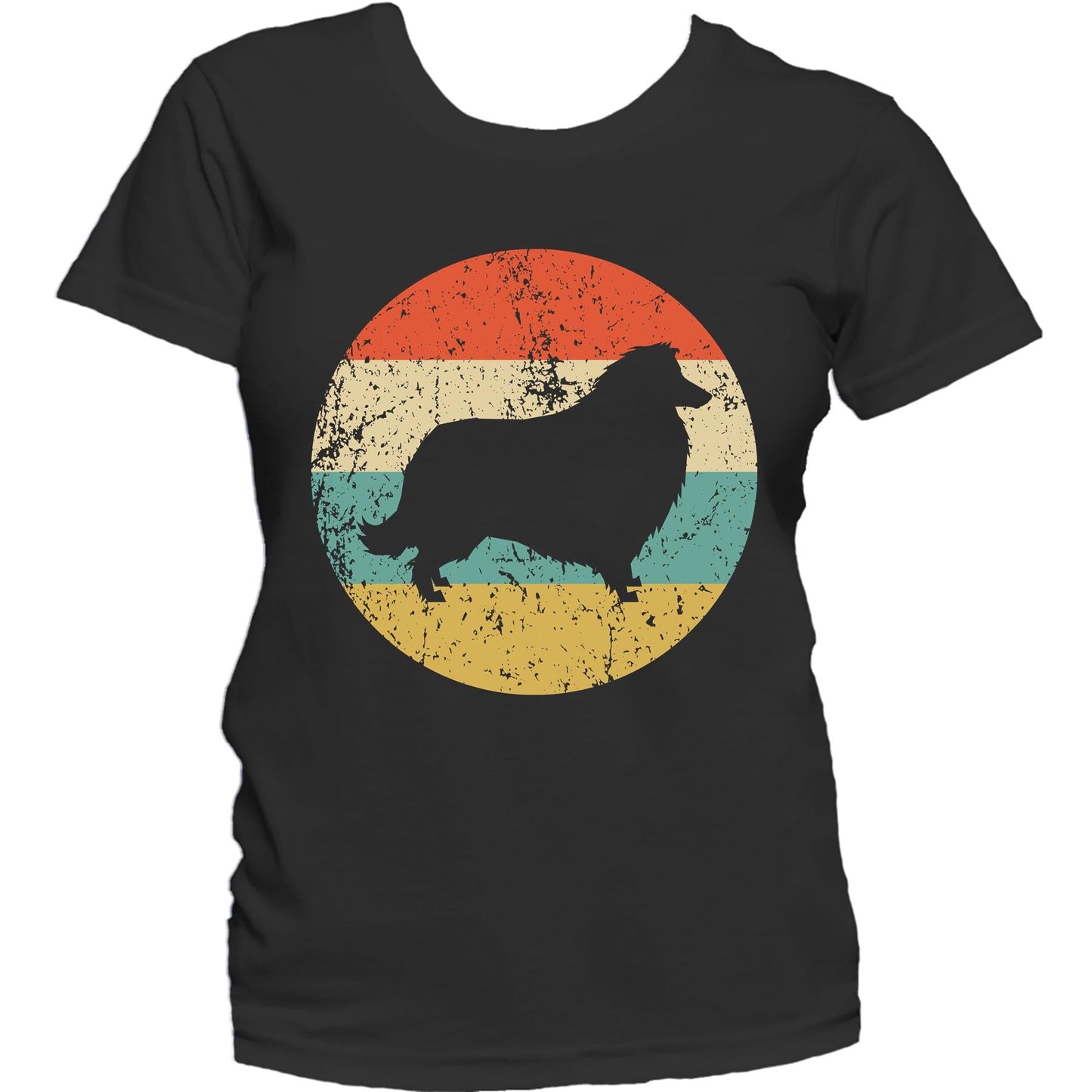 Collie Shirt - Vintage Retro Collie Dog Women's T-Shirt