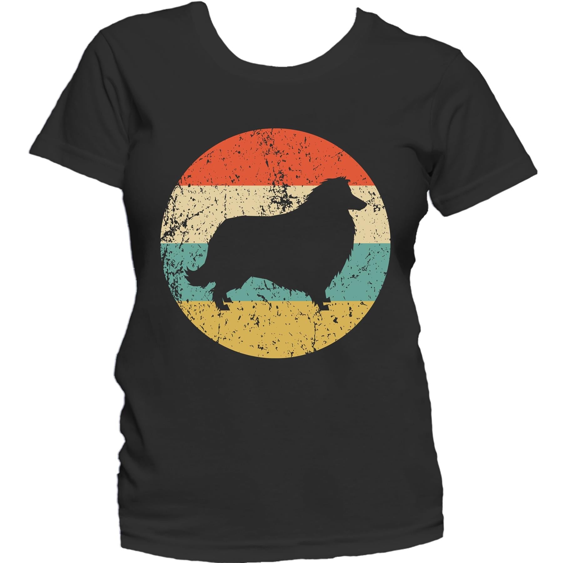 Collie Shirt - Vintage Retro Collie Dog Women's T-Shirt