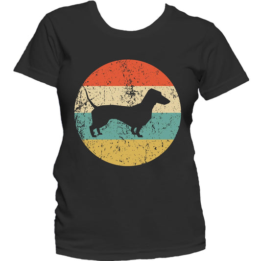 Dachshund Shirt - Vintage Retro Dachshund Dog Women's T-Shirt