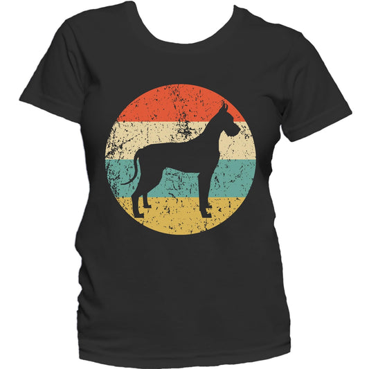Great Dane Shirt - Vintage Retro Great Dane Dog Women's T-Shirt