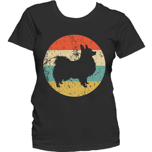 Papillon Shirt - Vintage Retro Papillon Dog Women's T-Shirt