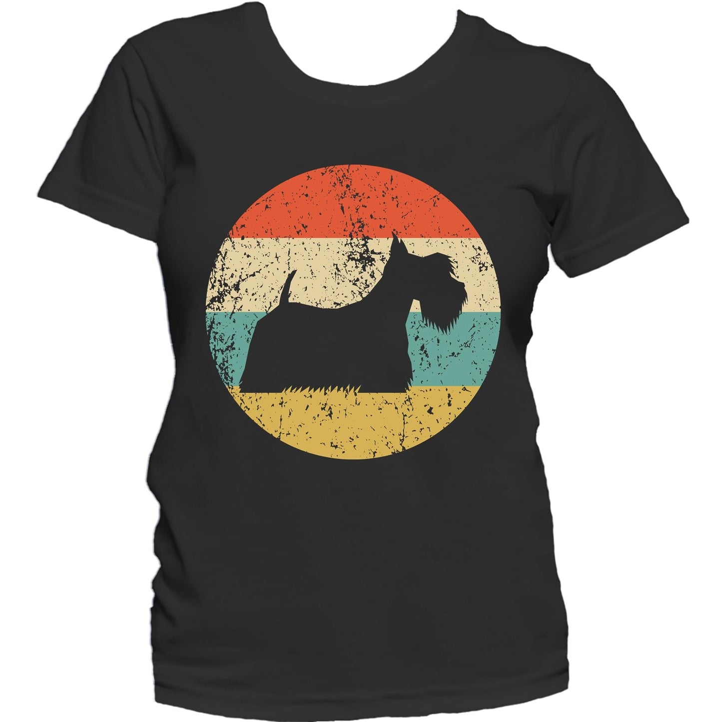 Scottish Terrier Shirt - Vintage Retro Scottie Dog Women's T-Shirt