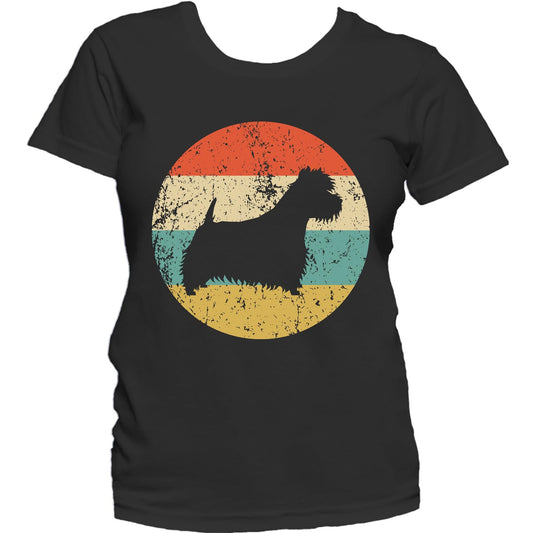 Westie Shirt - Retro West Highland White Terrier Dog Women's T-Shirt