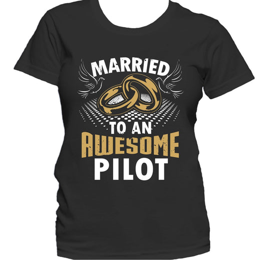Married To An Awesome Pilot Women's T-Shirt