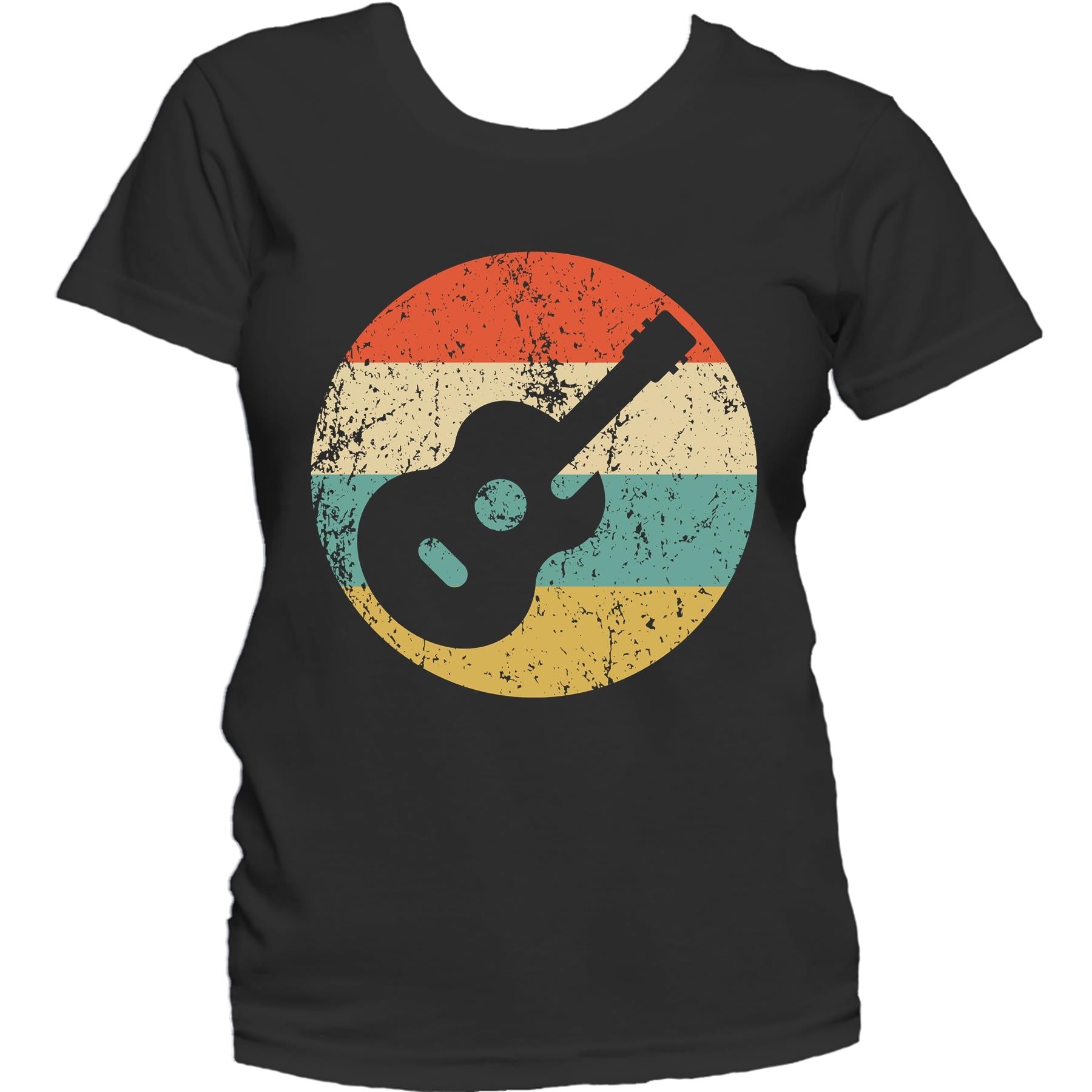 Guitarist Shirt - Retro Acoustic Guitar Icon Women's T-Shirt