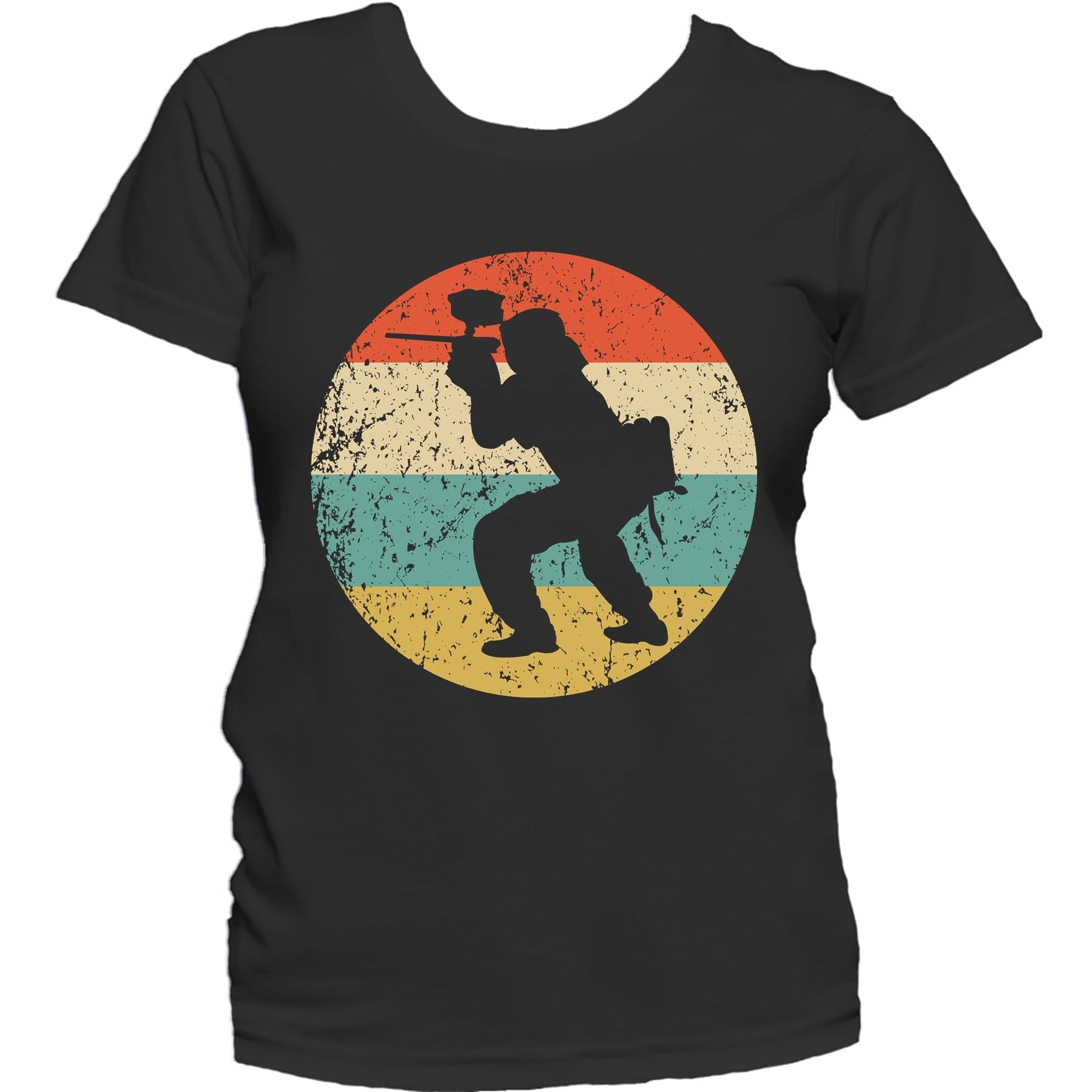 Paintball Shirt - Retro Paintball Player Icon Women's T-Shirt