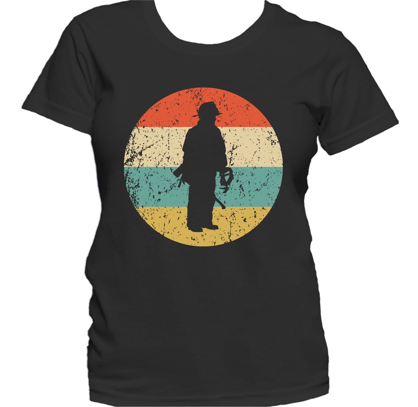 Fireman Retro Style Firefighter Women's T-Shirt