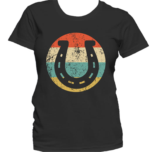 Horseshoe Retro Style Lucky Women's T-Shirt