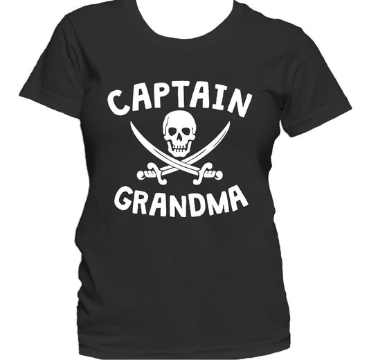 Captain Grandma Pirate Grandparent's Day Women's T-Shirt