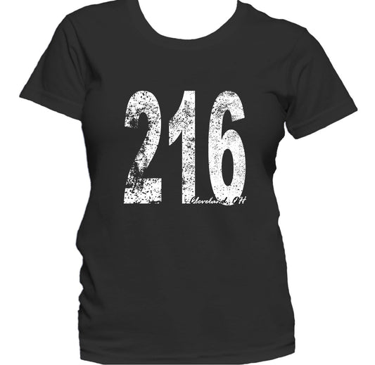 Retro Style Cleveland Area Code 216 Women's T-Shirt