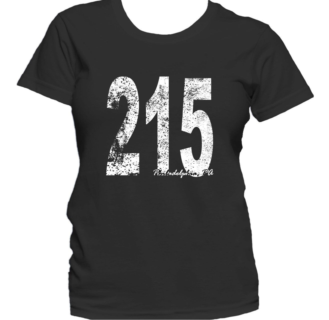 Retro Style Philadelphia Area Code 215 Women's T-Shirt