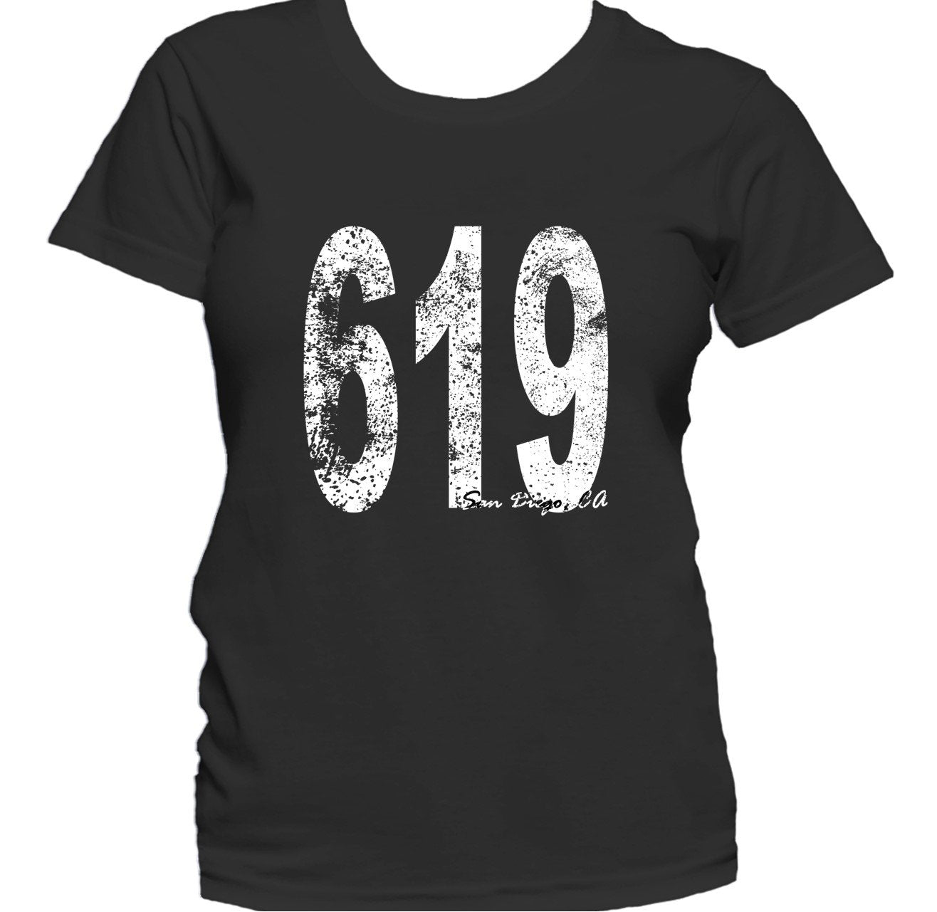 Retro Style San Diego Area Code 619 Women's T-Shirt