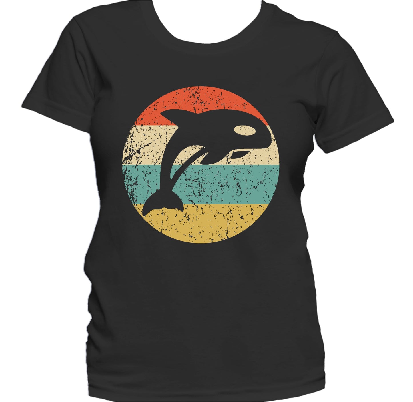 Killer Whale Retro Orca Whale Icon Women's T-Shirt