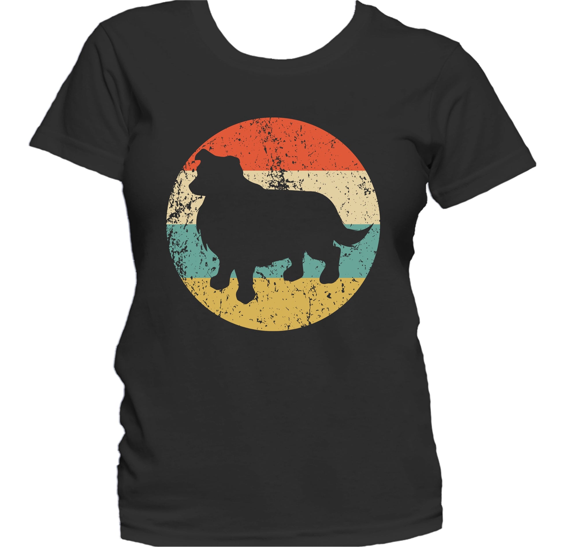 Retro Australian Shepherd Dog Breed Icon Women's T-Shirt
