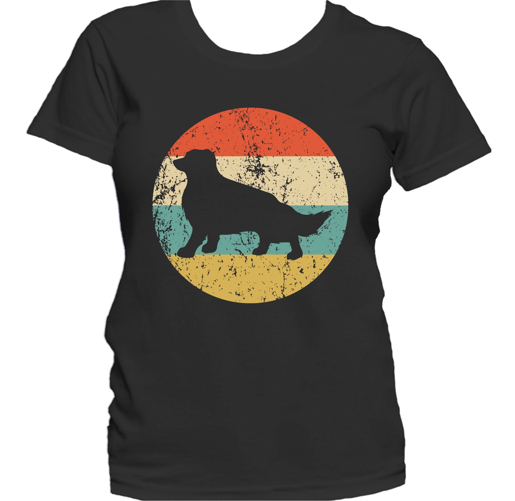 Retro Border Collie Dog Breed Icon Women's T-Shirt