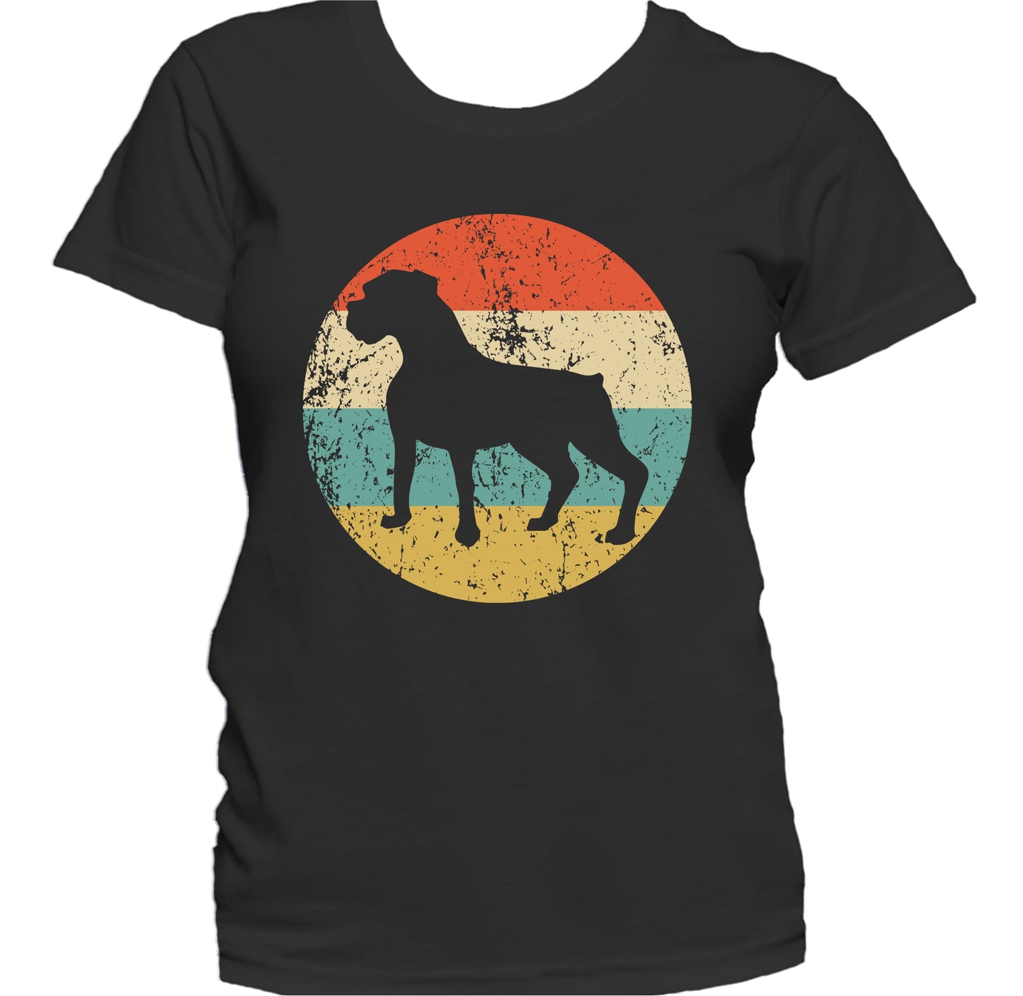 Retro Boxer Dog Breed Icon Women's T-Shirt