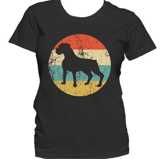 Retro Boxer Dog Breed Icon Women's T-Shirt