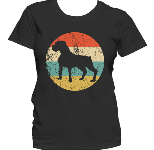 Retro Boxer Dog Breed Icon Women's T-Shirt