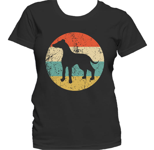 Retro Greyhound Dog Breed Icon Women's T-Shirt