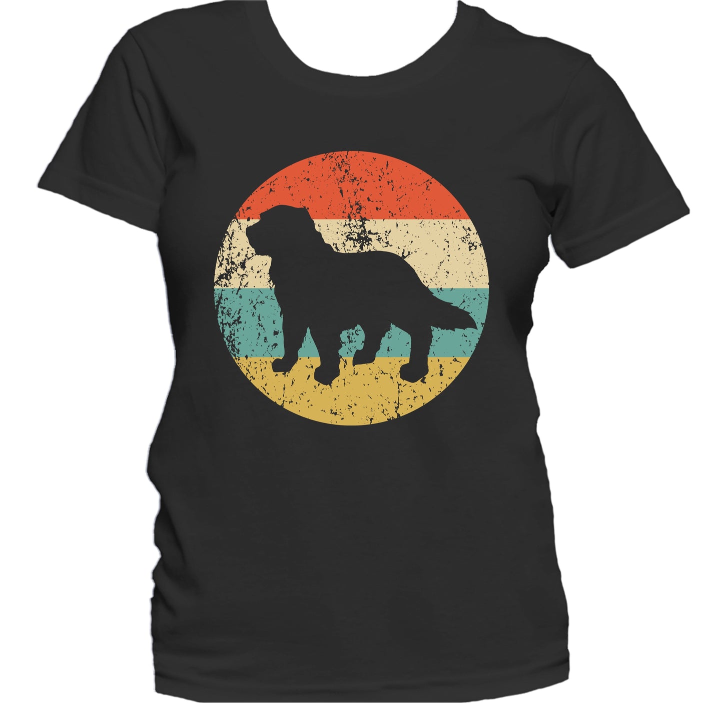 Retro Newfoundland Dog Breed Icon Women's T-Shirt