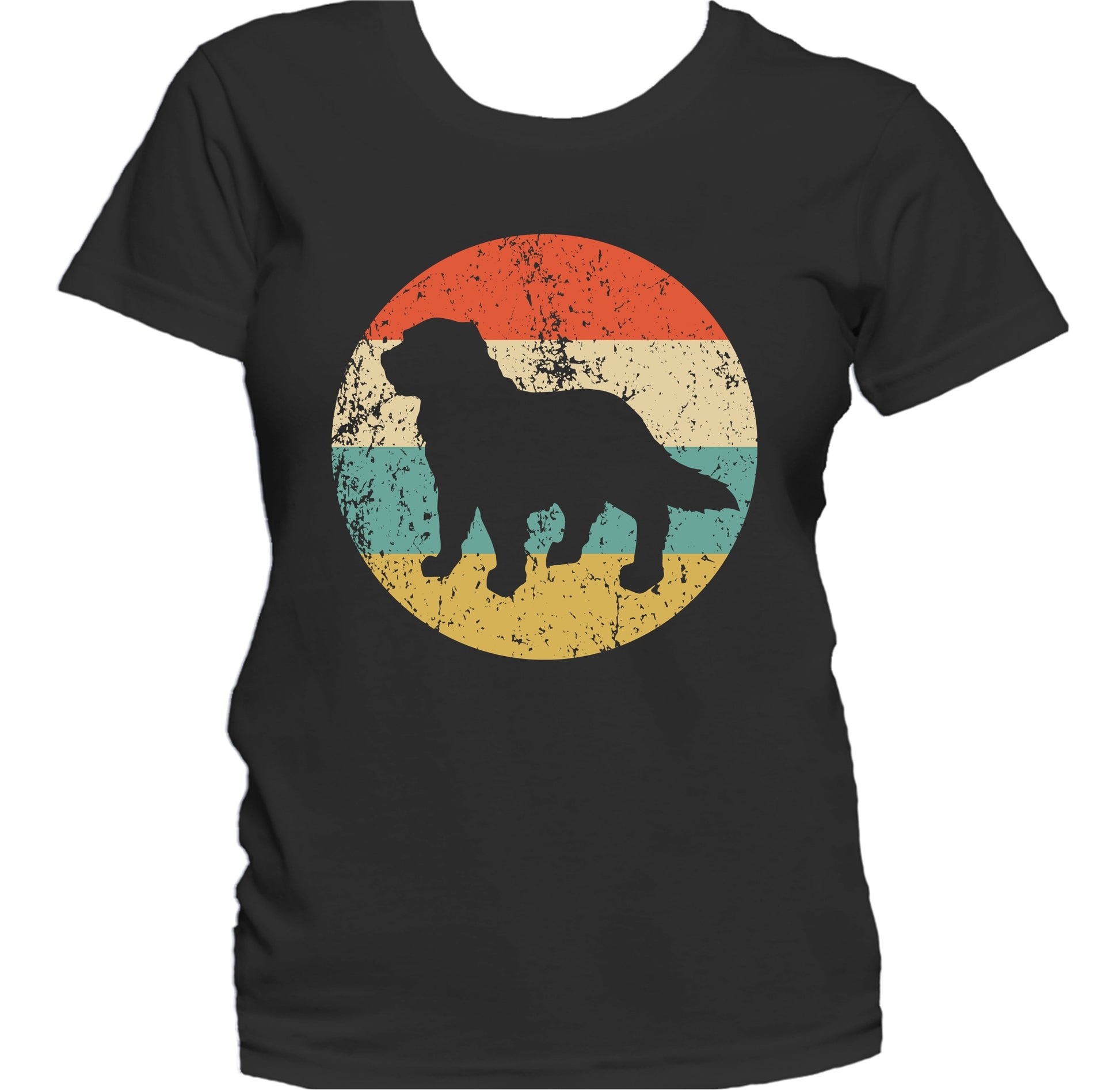 Retro Newfoundland Dog Breed Icon Women's T-Shirt