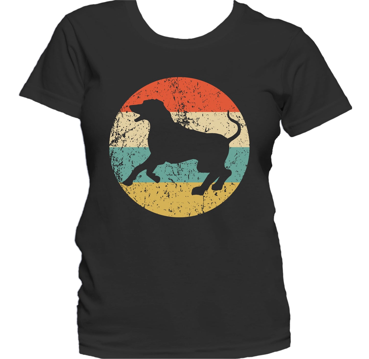 Retro Rhodesian Ridgeback Dog Breed Icon Women's T-Shirt