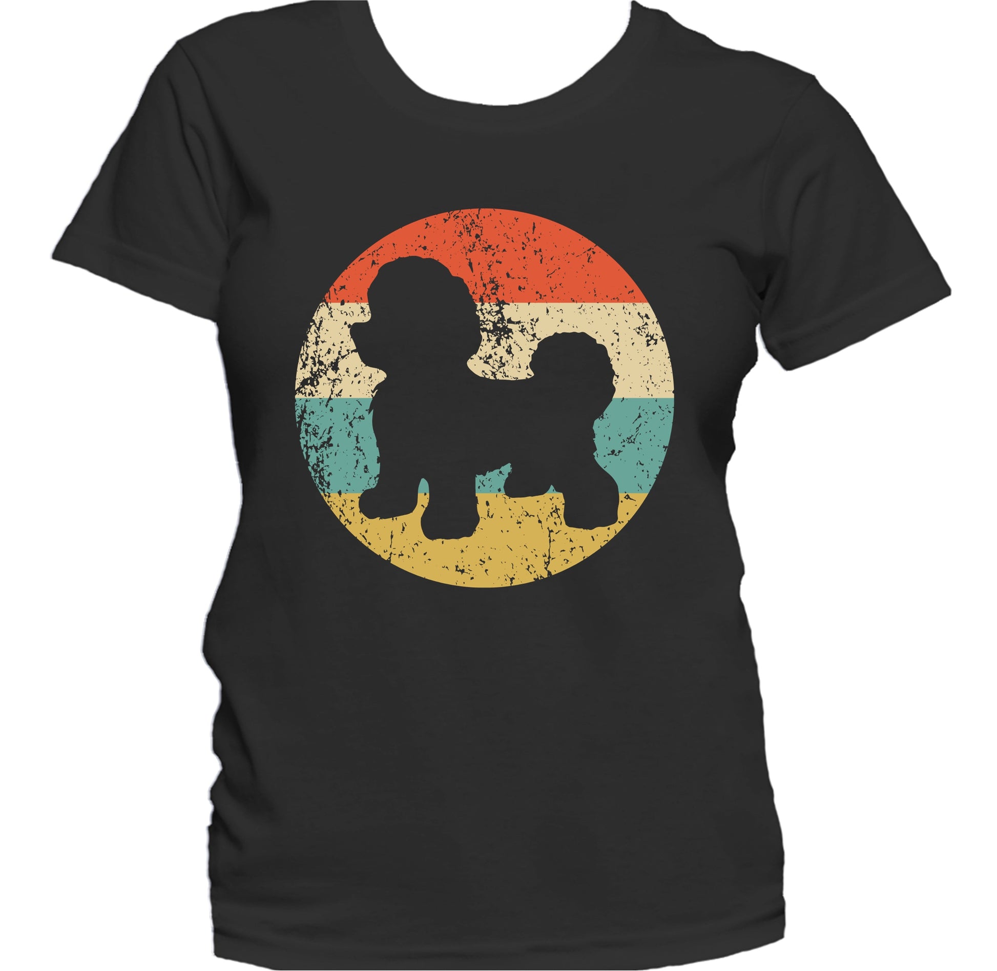 Retro Bichon Frise Dog Breed Icon Women's T-Shirt