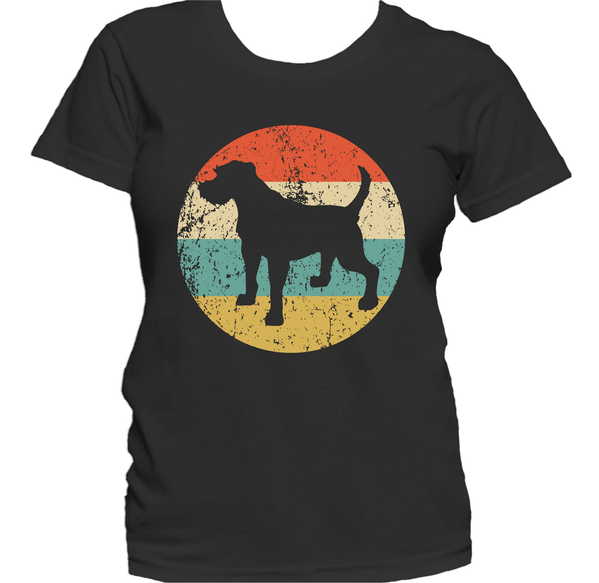 Retro Border Terrier Dog Breed Icon Women's T-Shirt