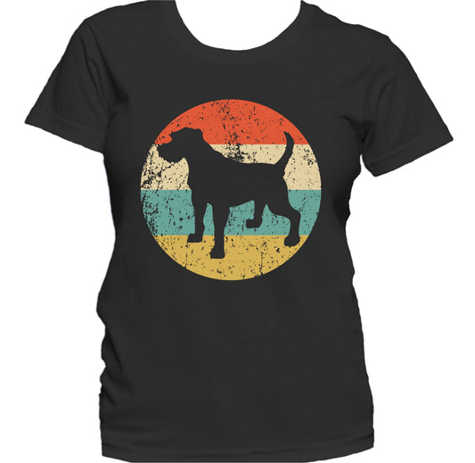 Retro Border Terrier Dog Breed Icon Women's T-Shirt