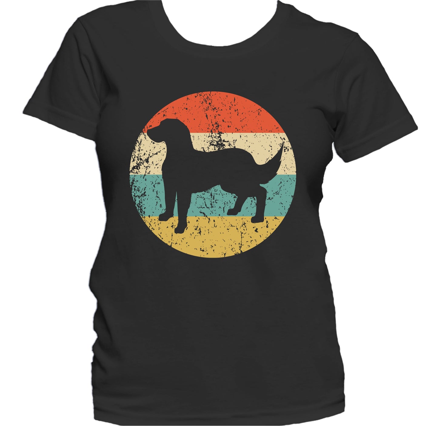 Retro Flat-Coated Retriever Dog Breed Icon Women's T-Shirt