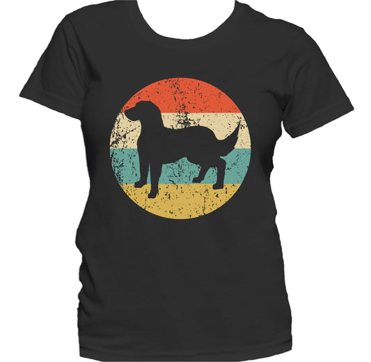 Retro Flat-Coated Retriever Dog Breed Icon Women's T-Shirt