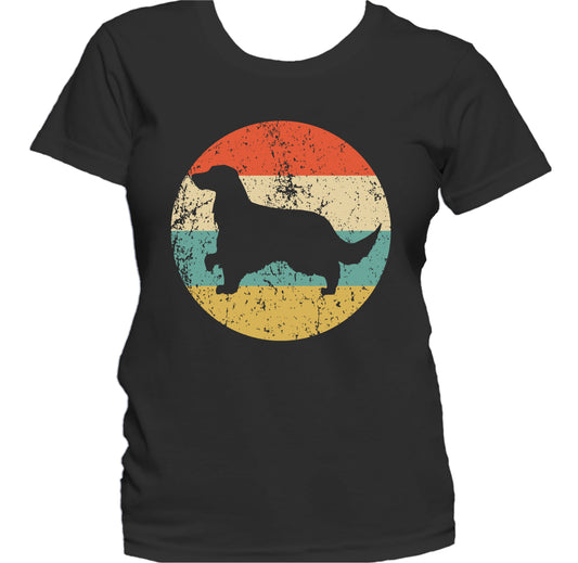 Retro Gordon Setter Dog Breed Icon Women's T-Shirt