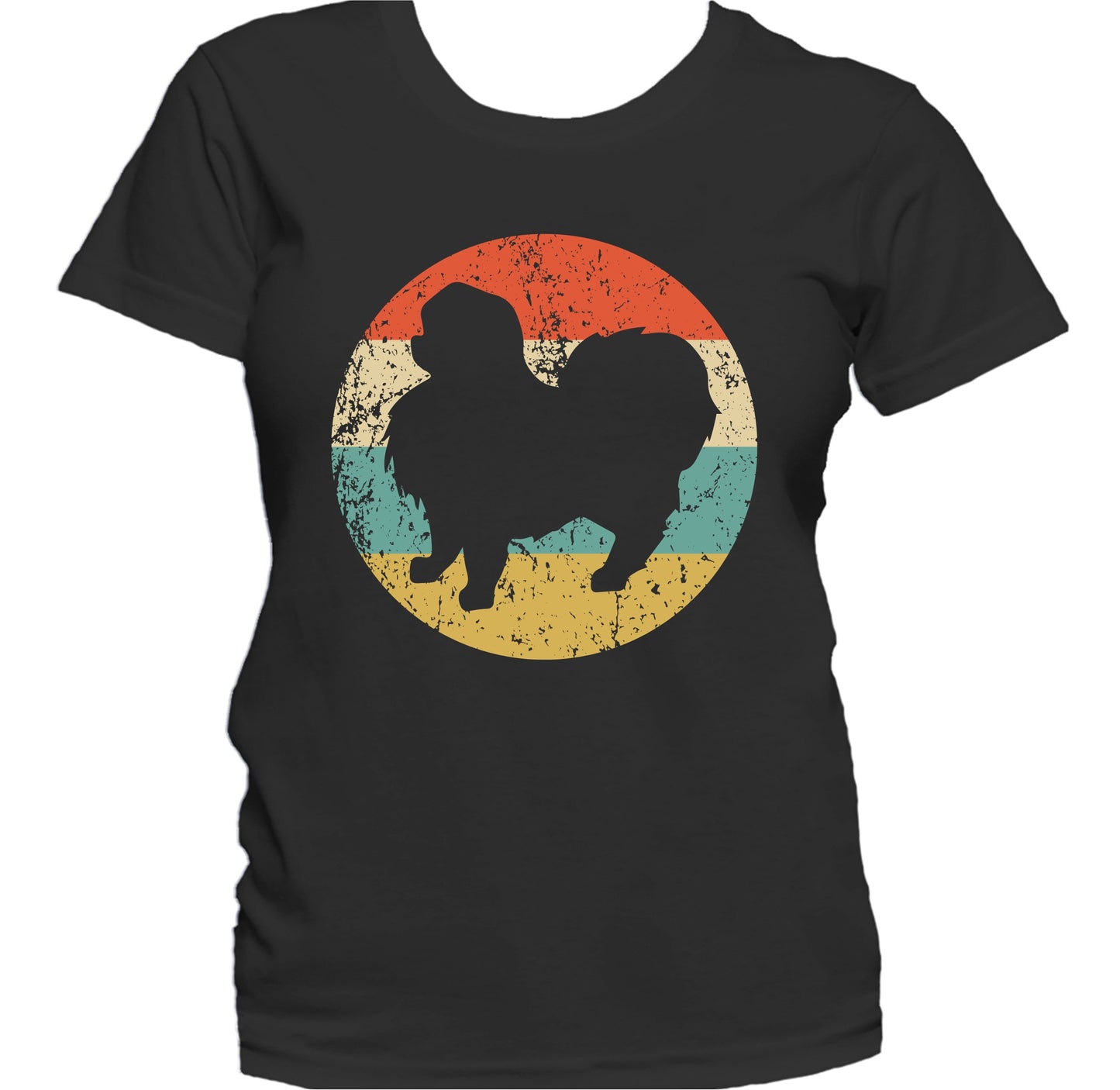 Retro Japanese Chin Dog Breed Icon Women's T-Shirt