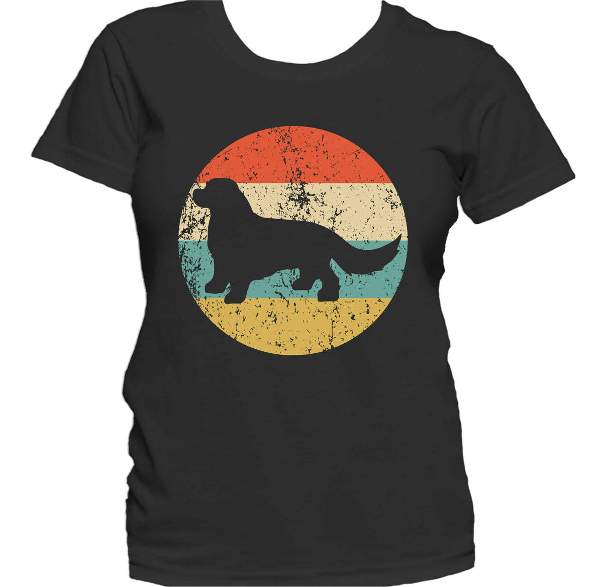 Retro King Charles Spaniel Dog Breed Icon Women's T-Shirt