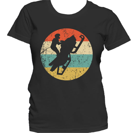 Retro Snowmobile 1960's 1970's Vintage Style Snowmobiling Women's T-Shirt