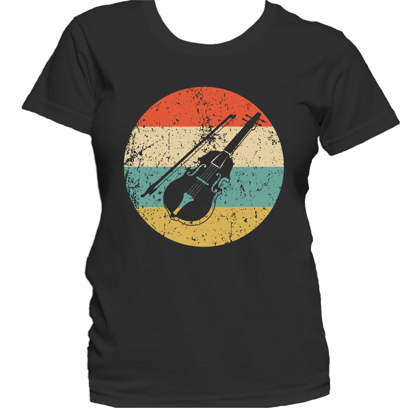 Violin Viola Retro Music Musician Musical Instrument Women's T-Shirt