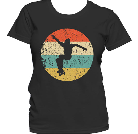 Skateboarder Skateboarding Skater Retro Skateboard Women's T-Shirt